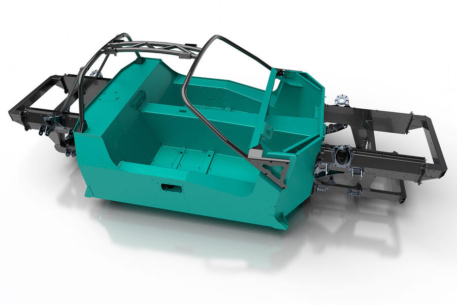 Ariel hipercar chassis and roll structure