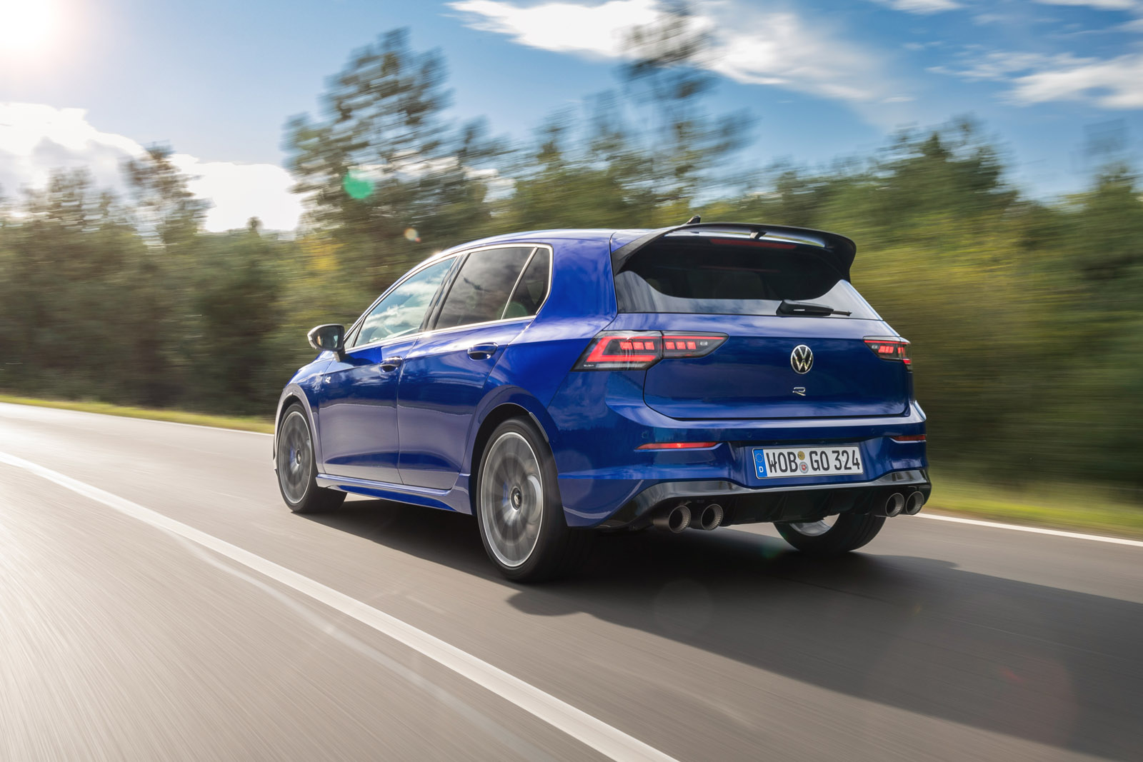 02 VW Golf R 2024 review rear driving