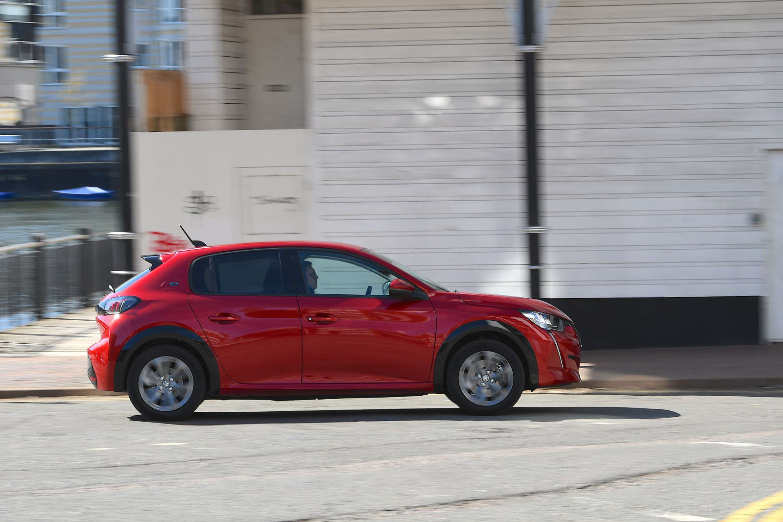 Peugeot e-208 2020 road test review - hero side