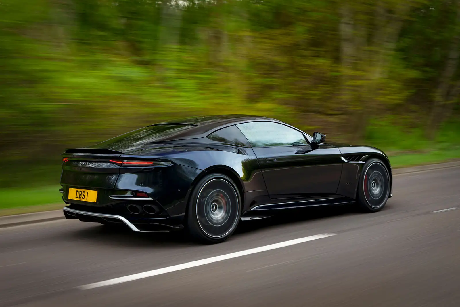 aston martin dbs 770 review 2023 02 tracking rear