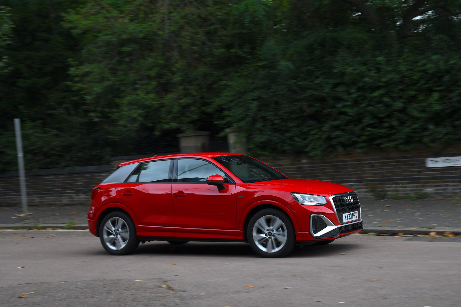 Audi Q2 review   side driving