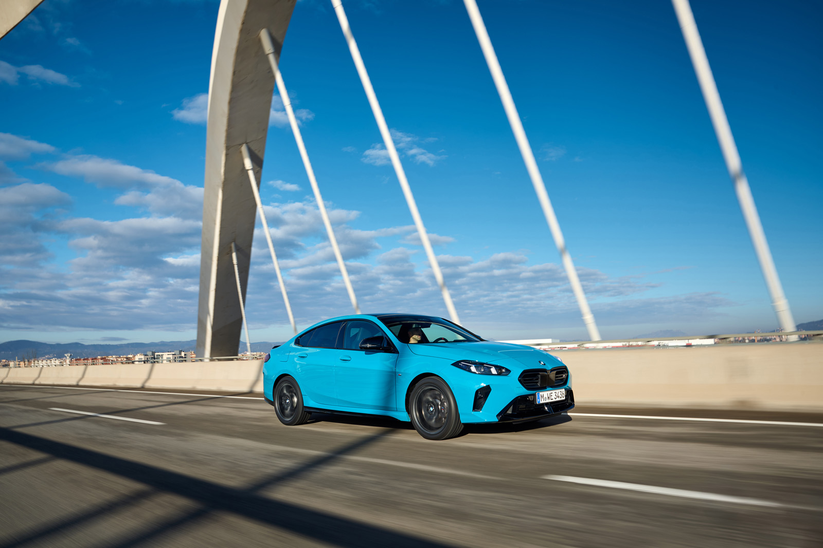 BMW 2 Series Gran Coupe side on bridge