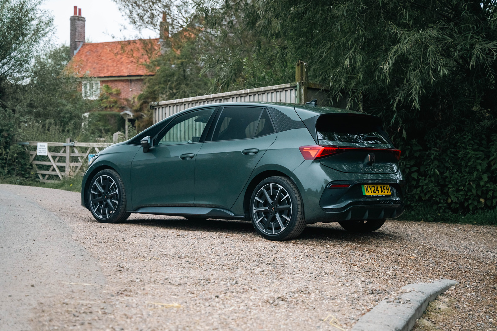 Cupra Born VZ review   side parked