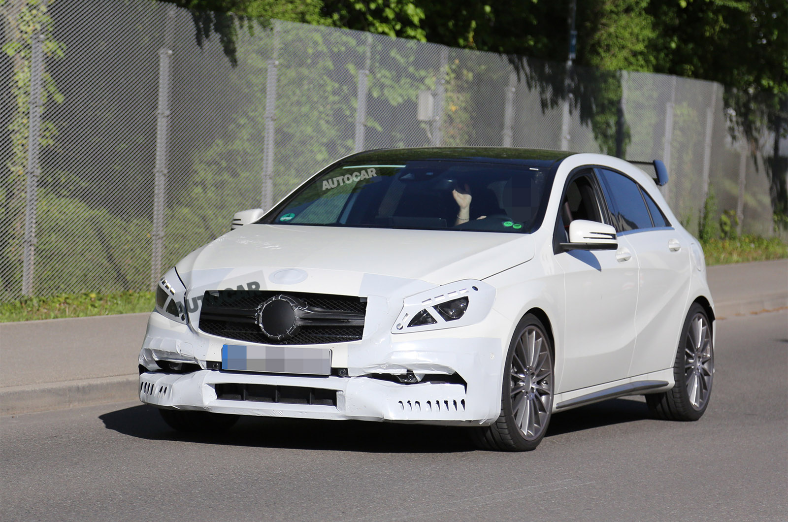 2015 Mercedes Amg A45 Facelift Spotted First Pictures Autocar