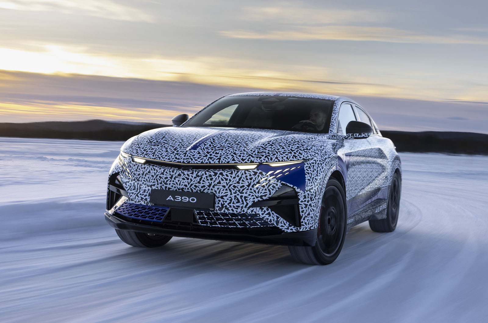 Alpine A390 crossover pictured for first time ahead of May reveal