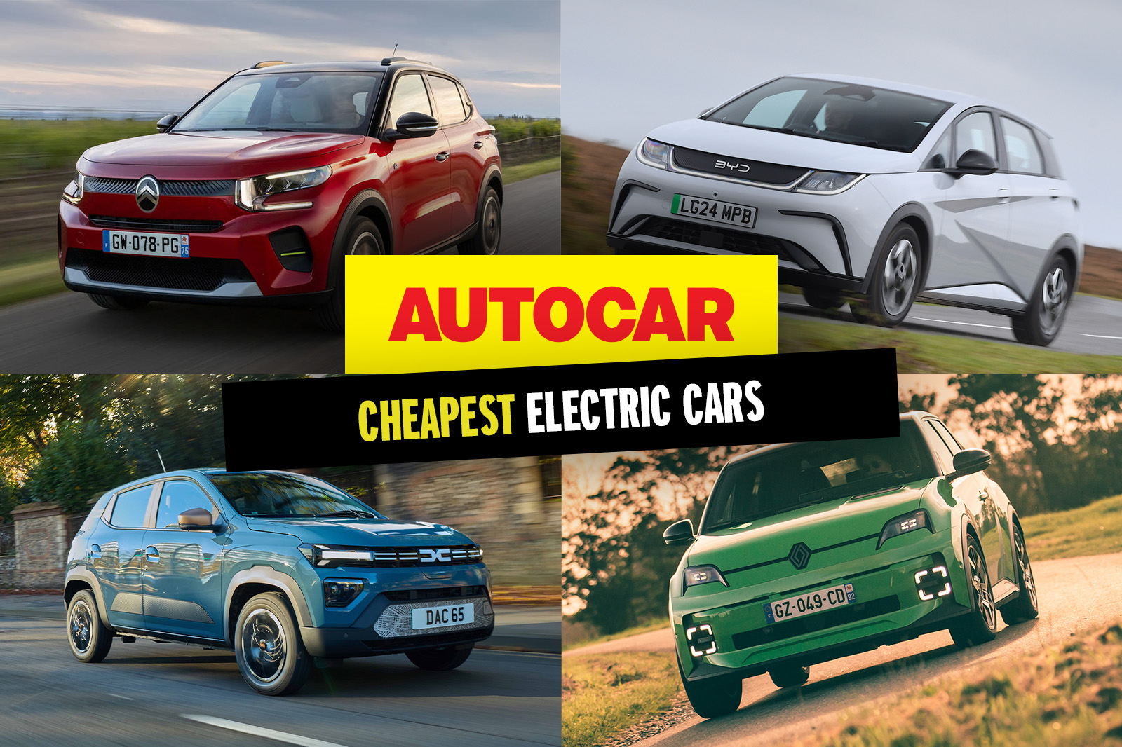 Listed: The cheapest electric cars available in the UK