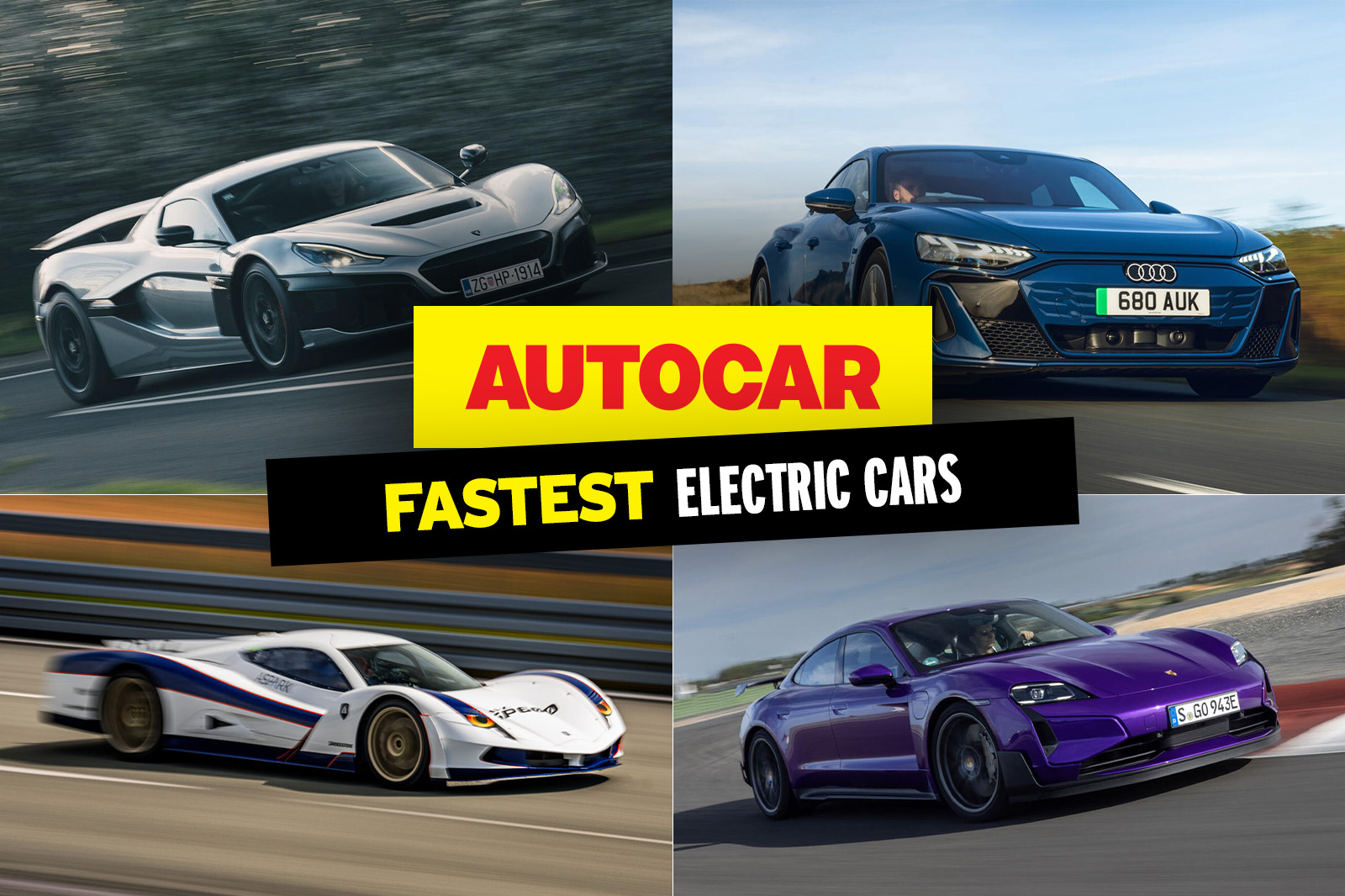 Ranked: The fastest electric cars