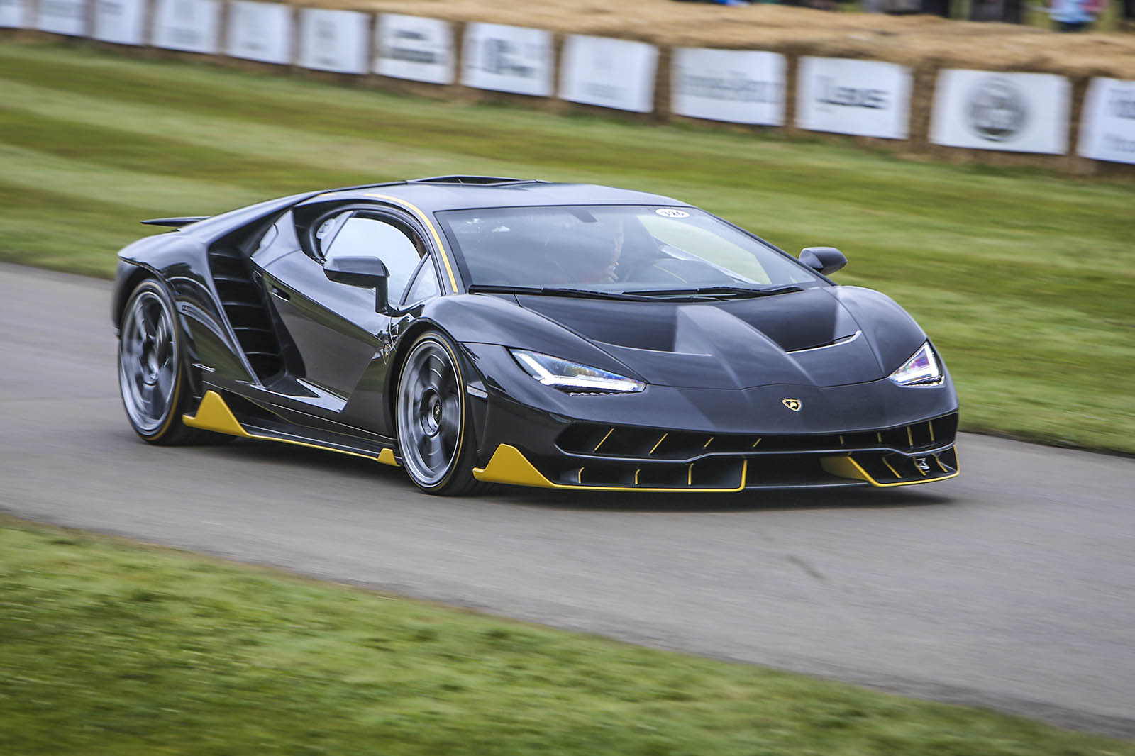 Flat Out In A Lamborghini Centenario On The Goodwood Hillclimb | Autocar