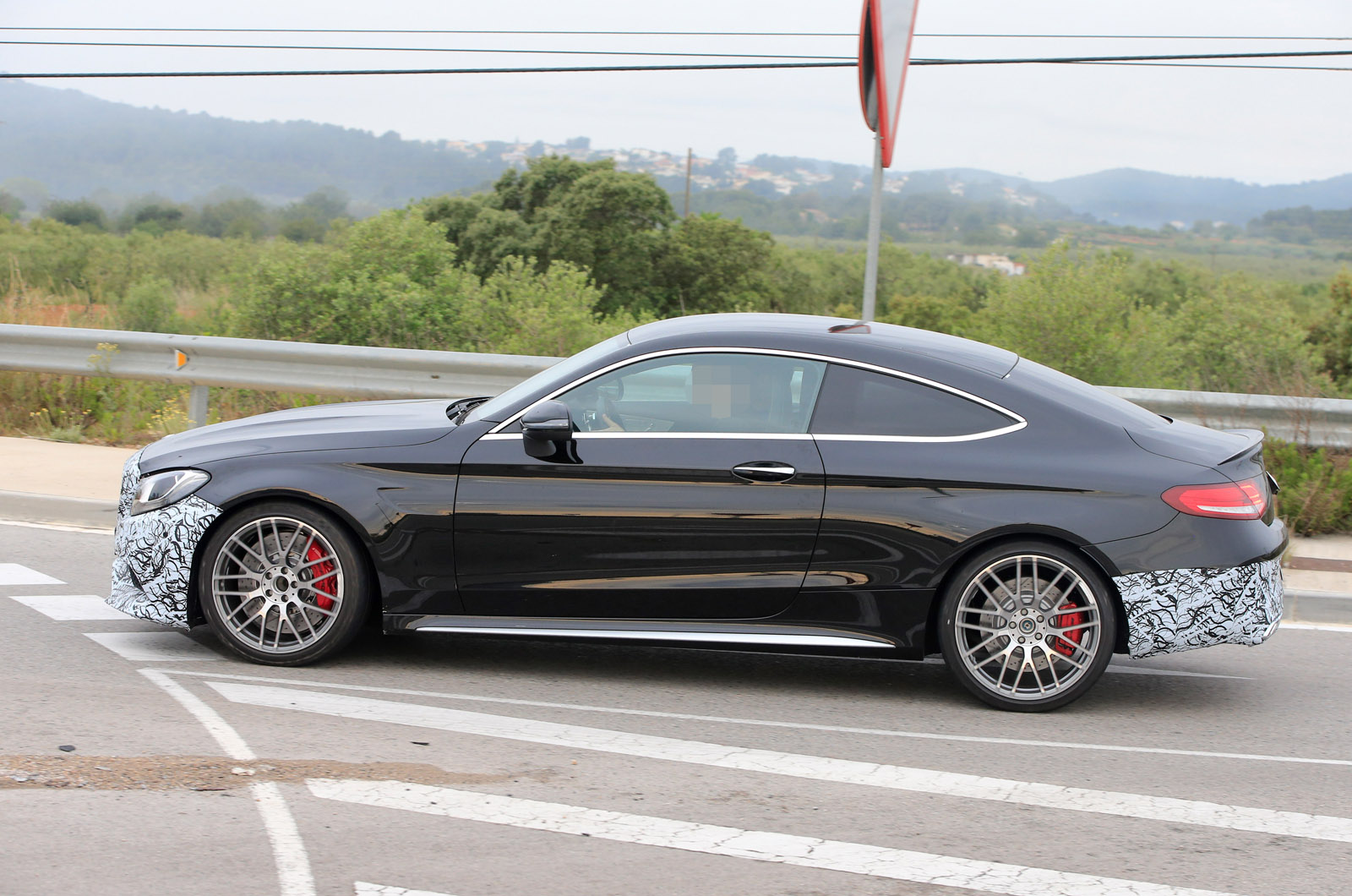 18 Mercedes Benz C Class Coupe Facelift Spotted Autocar