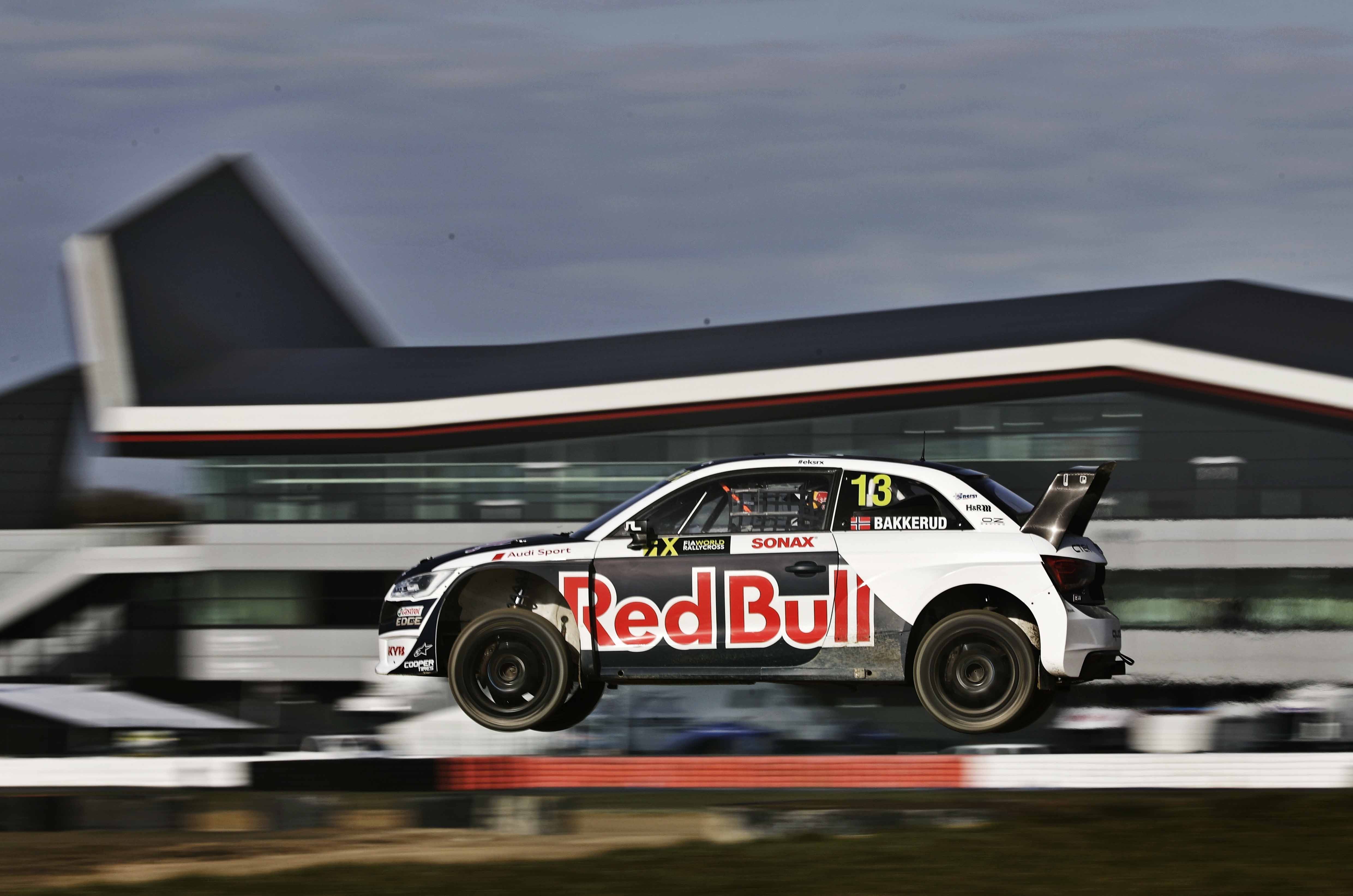 Lessons in gravel and jumping with Audi's rallycross stars at