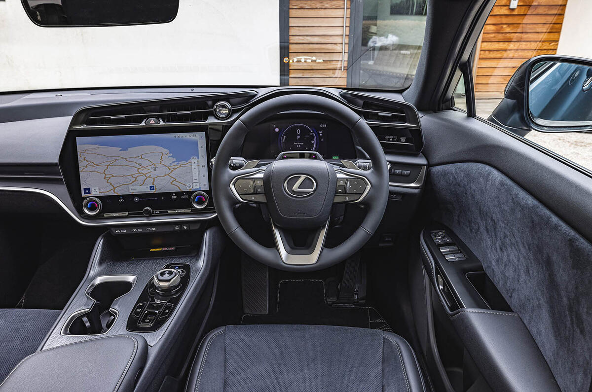 lexus rz450e straight dash 0