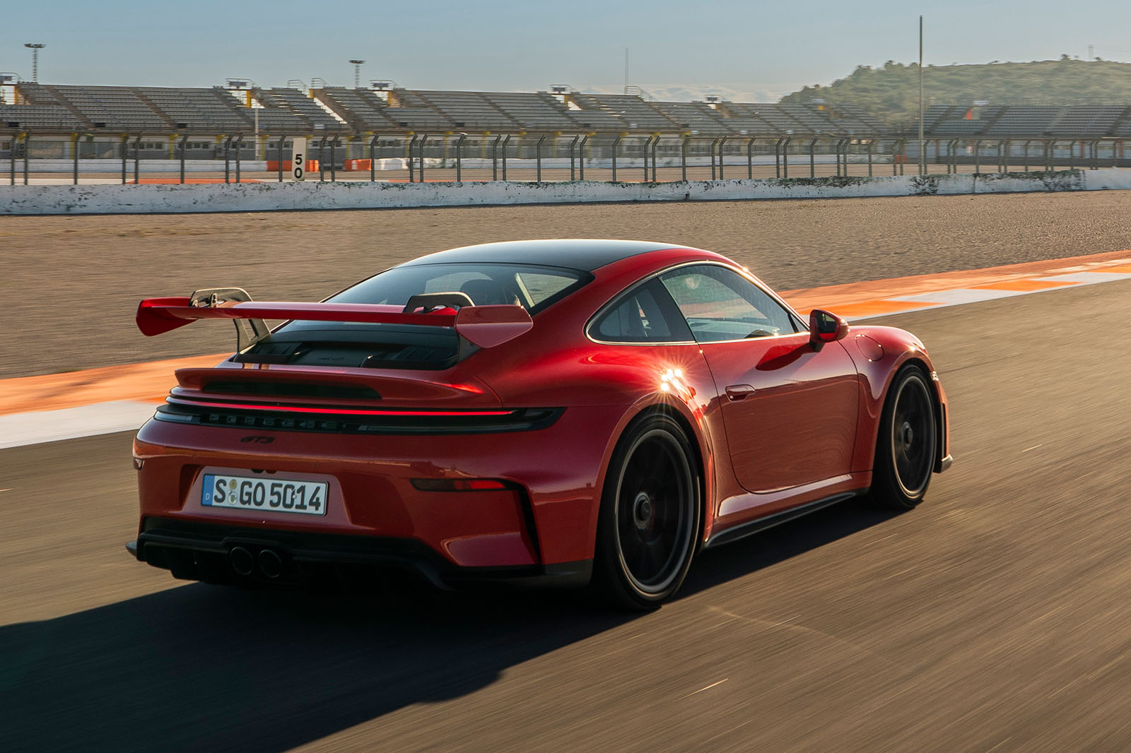 Porsche 911 GT3 review 2024 002 rear tracking