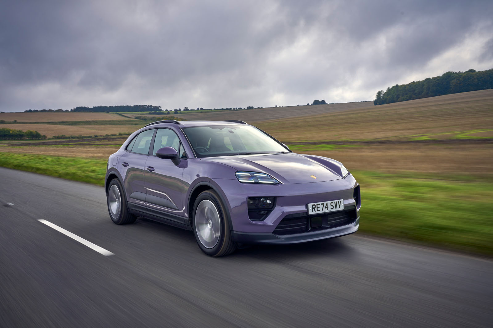 Porsche Macan 4 2024 review front tracking 1168