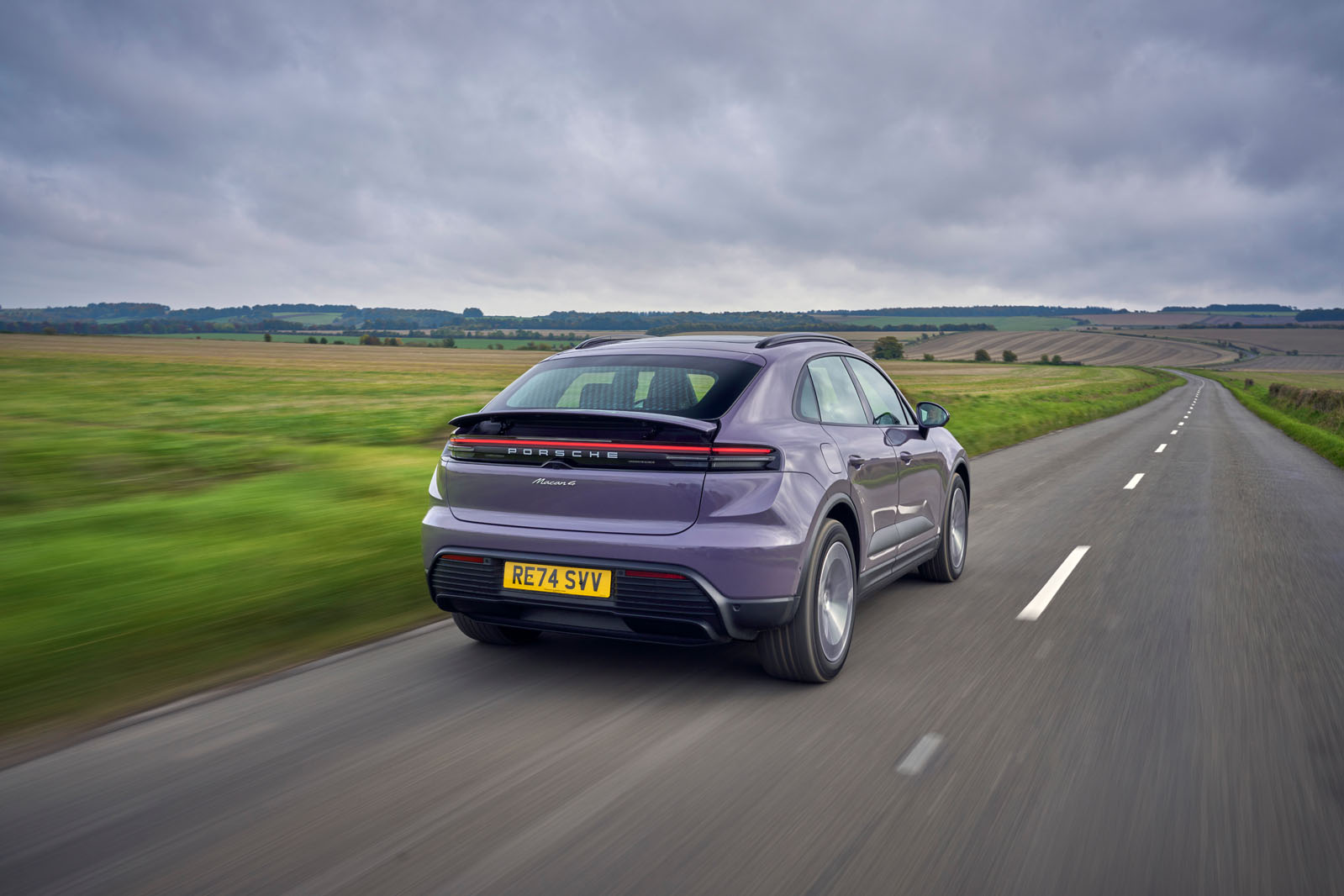 Porsche Macan 4 2024 review rear tracking 1166