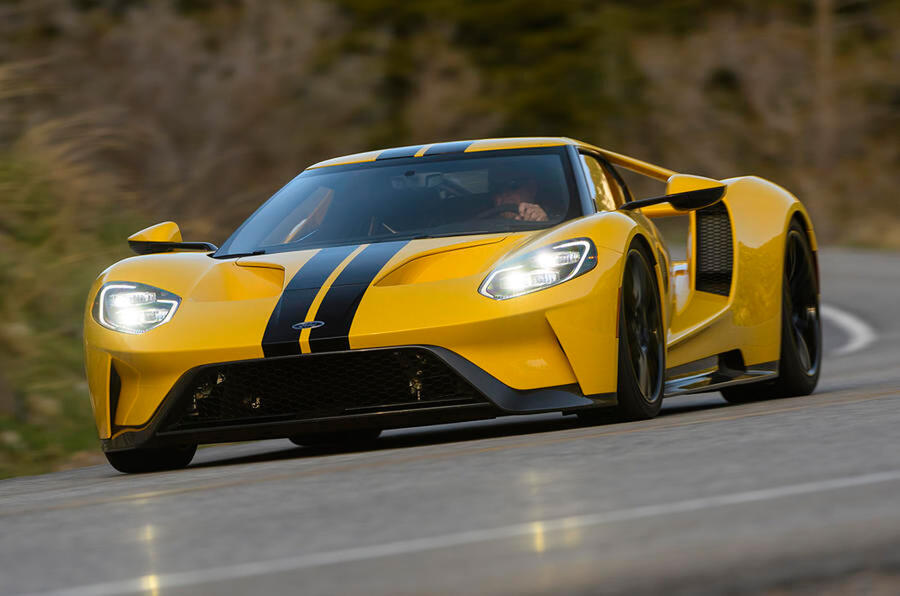 Bred for endurance Ford GT race car driven on track Autocar