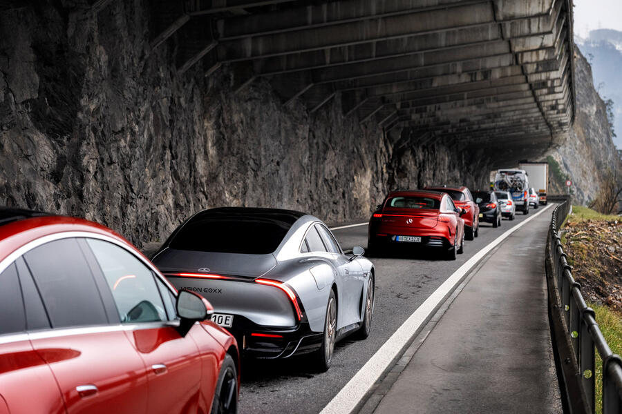 85 Mercedes eqxx mission accomplished ride 2022 traffic 0