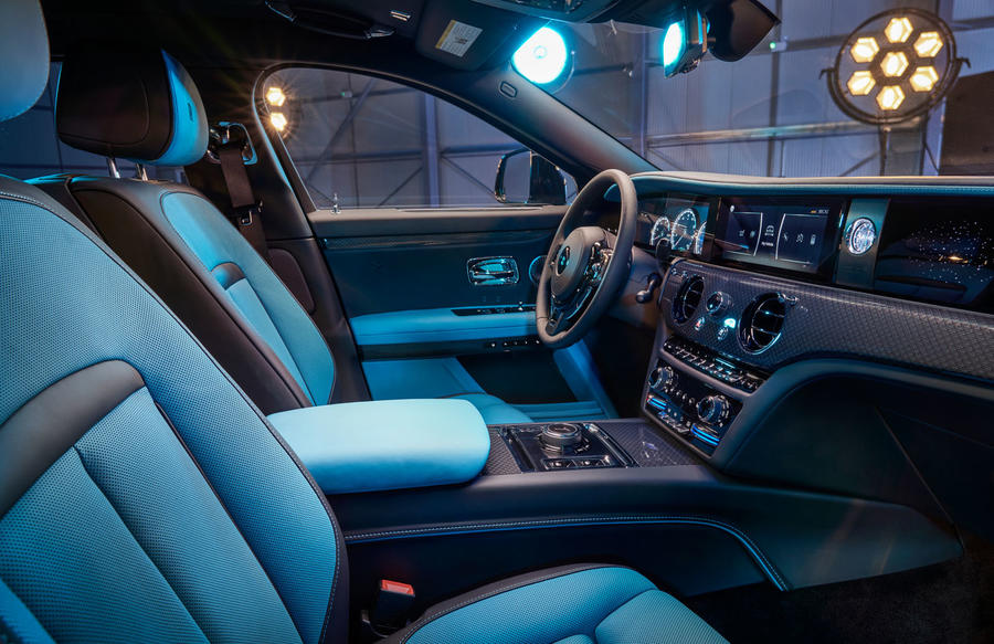 RollsRoyce Motor Cars Abu Dhabi Motors  RollsRoyce Wraith in Salamanca  Blue and English White upper twotone Bespoke Interior in Cobalto Blue  with Seashell contrast Call us on 02 558 2400 for