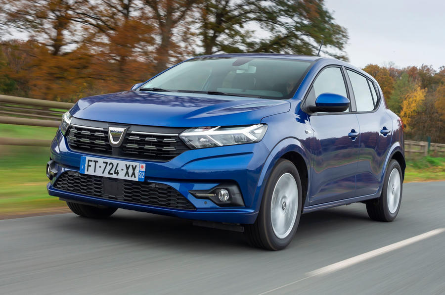 99 Dacia sandero 2021 uk official images front