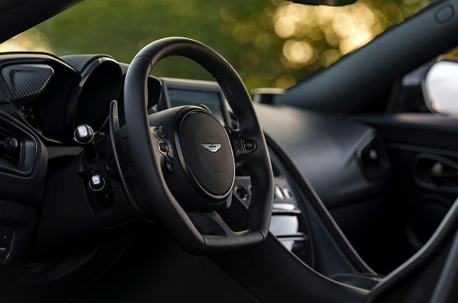 Aston martin dbs 770 review 2023 08 steering wheel 0