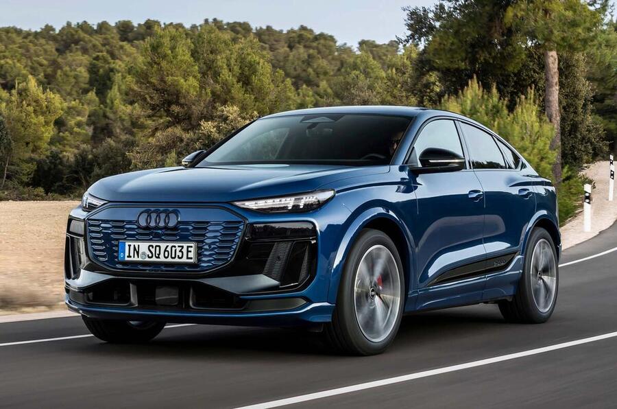 Audi Q6 E-tron Sportback â€“ front quarter tracking