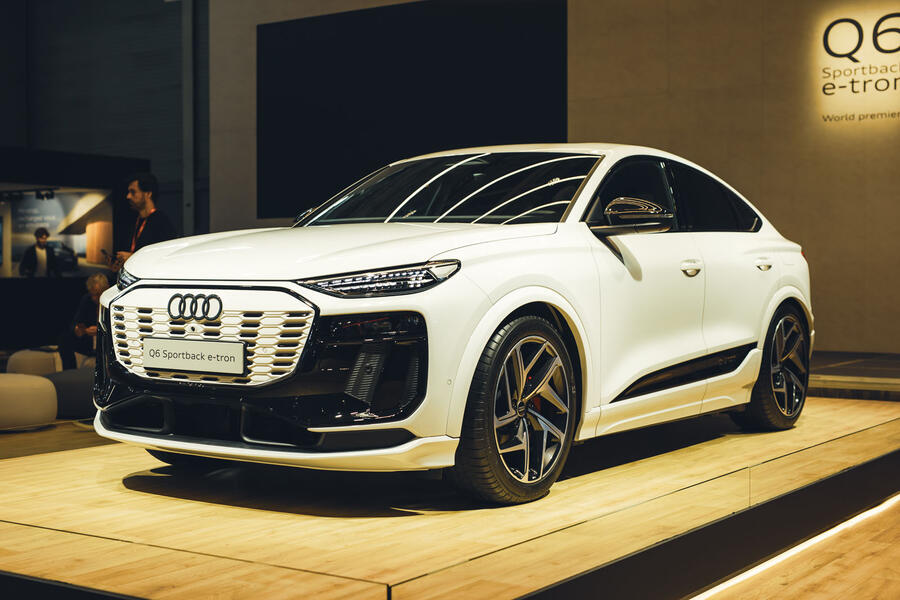 Audi Q6 Sportback E-tron at the 2024 Paris motor show