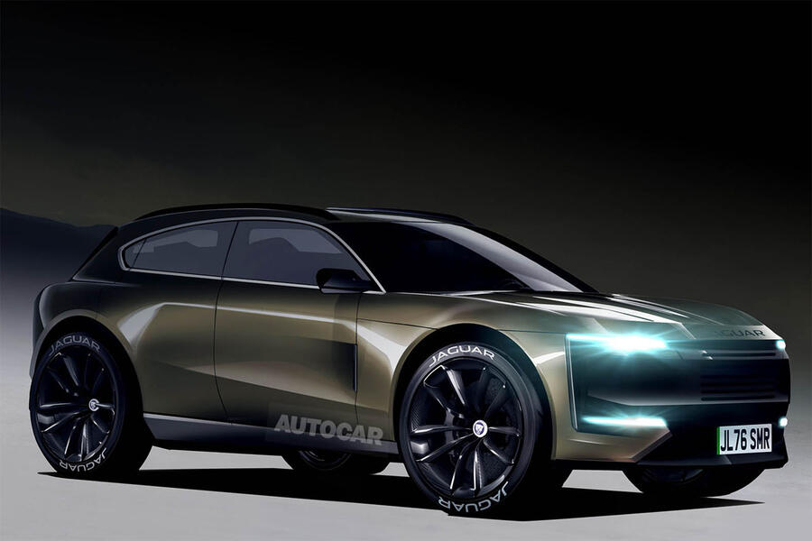 Jaguar SUV Autocar render – front quarter