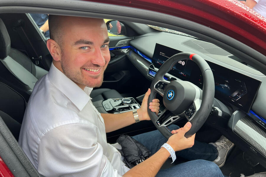 Jonathan Bryce sat in BMW i5