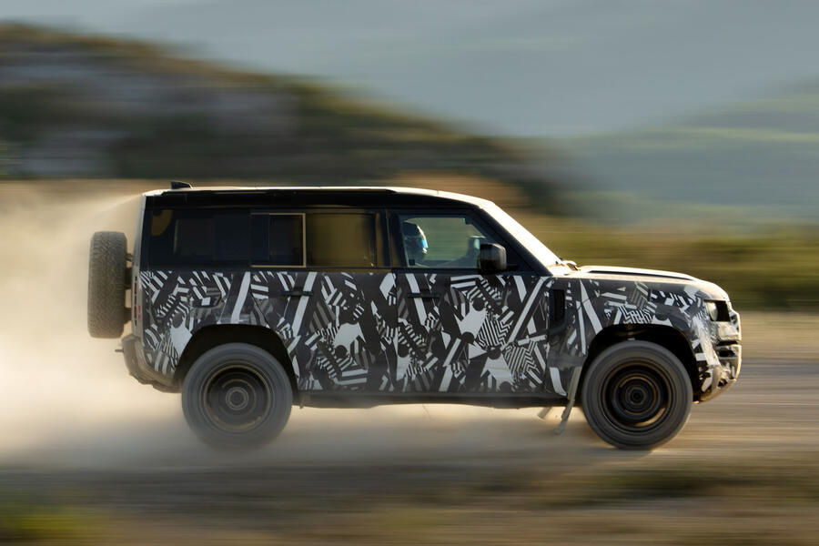 Land Rover Defender Octa camouflaged