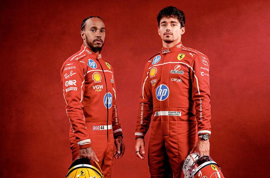 lewis hamilton charles leclerc 2025 red background 03 735444bf 6dac 465d 9f67 e1023191b0e2