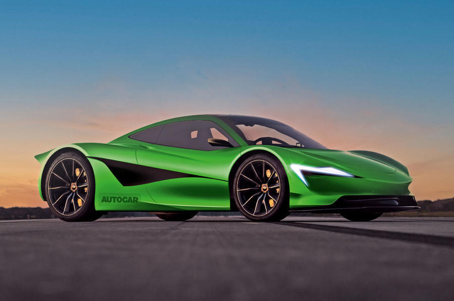 Electric McLaren P1 render â€“ side