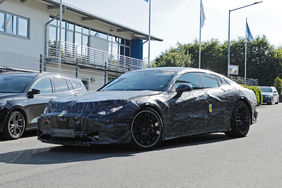 Mercedes-AMG GT EV saloon camo