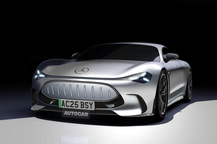 Mercedes AMG GT 4dr – Autocar render, front