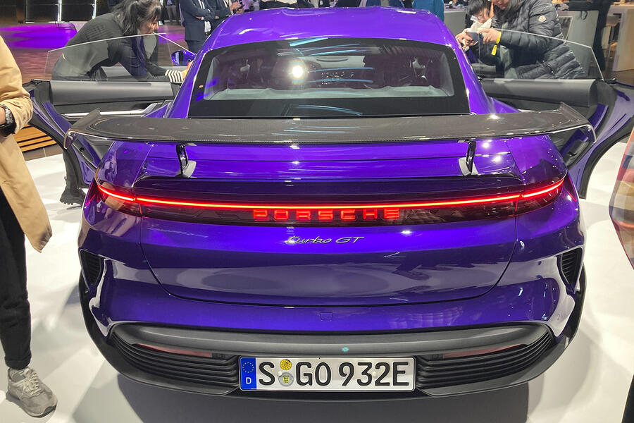 Porsche Taycan Turbo GT rear