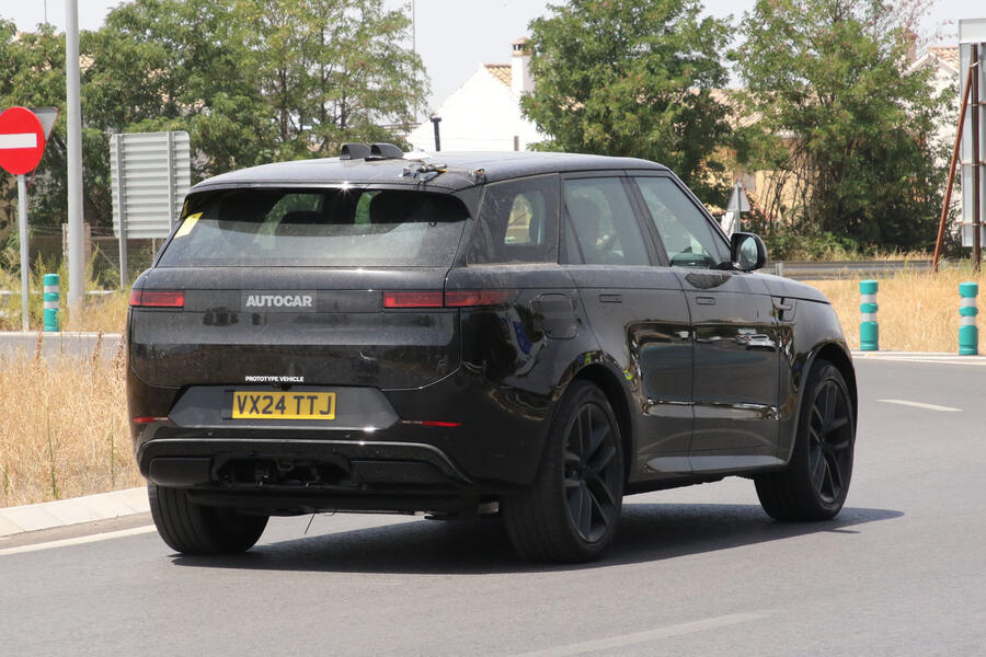 Range Rover Sport EV prototype – rear quarter