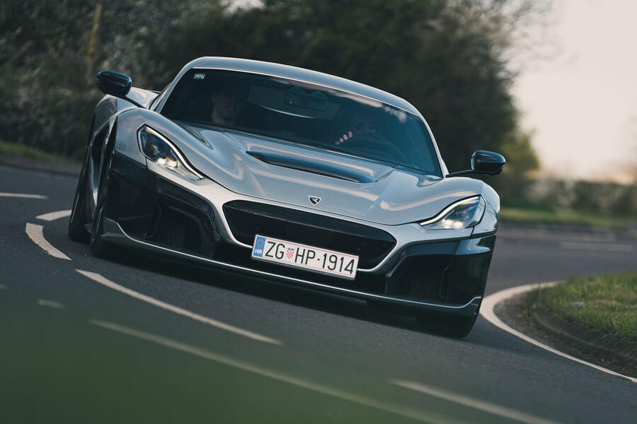 Rimac Nevera cornering â€“ front