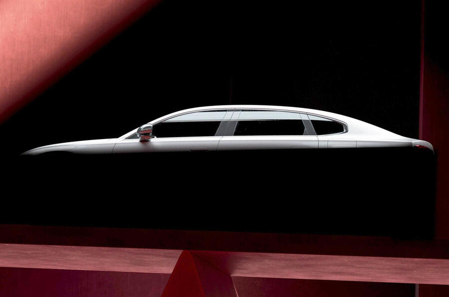 Volvo ES90 teaser â€“ side