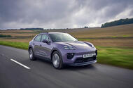 Porsche Macan 4 2024 review front tracking 1168