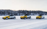 Polestar Arctic Circle cars front qtr tracking