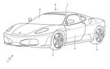 Ferrari Targa patent sketch