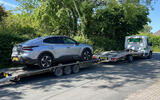 Citroen C4X on trailer