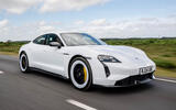 Porsche Taycan Turbo S review 2024 01 front tracking