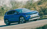 skoda elroq rt 2025 front action blur 32