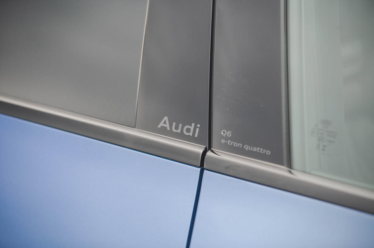 05b Audi Q6 E Tron 2024 review window detail