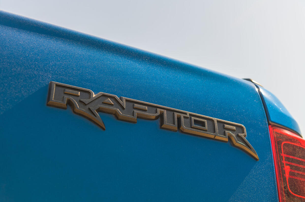 Ford Ranger Raptor 2019 road test review - rear badge