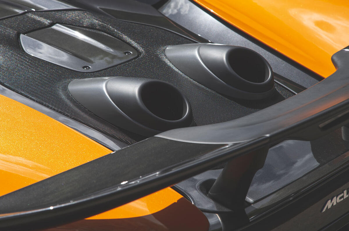 McLaren 600LT Spider 2019 road test review - exhausts