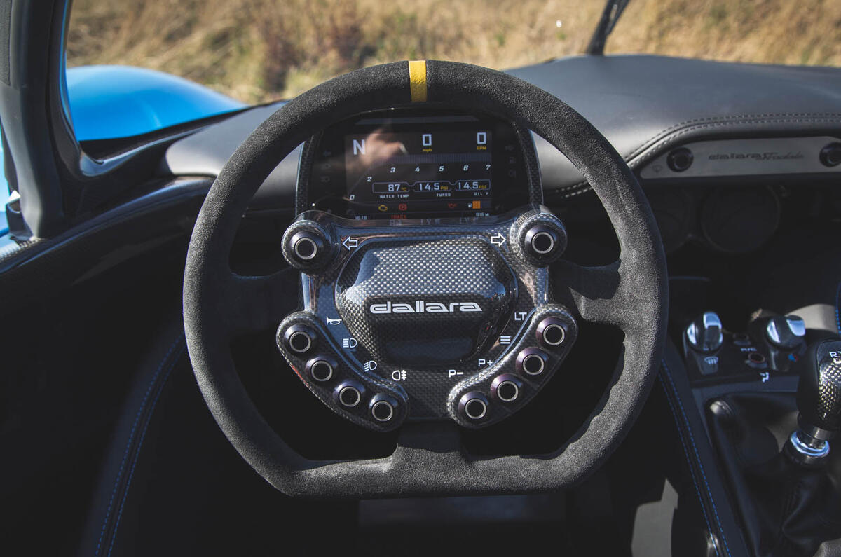 Dallara Stradale 2019 road test review - steering wheel