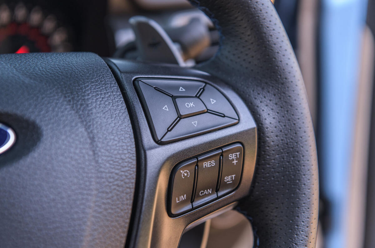 Ford Ranger Raptor 2019 road test review - steering wheel controls