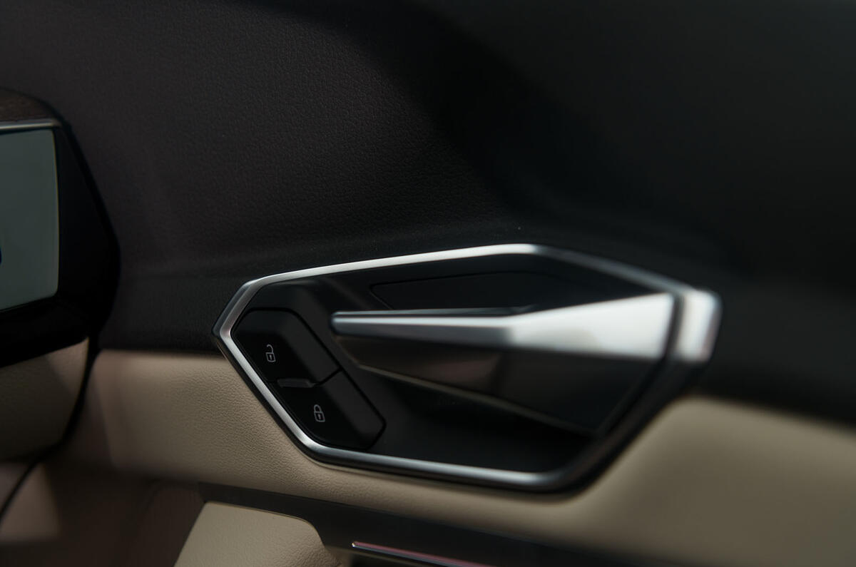 Audi E-tron 55 Quattro 2019 road test review - door handles