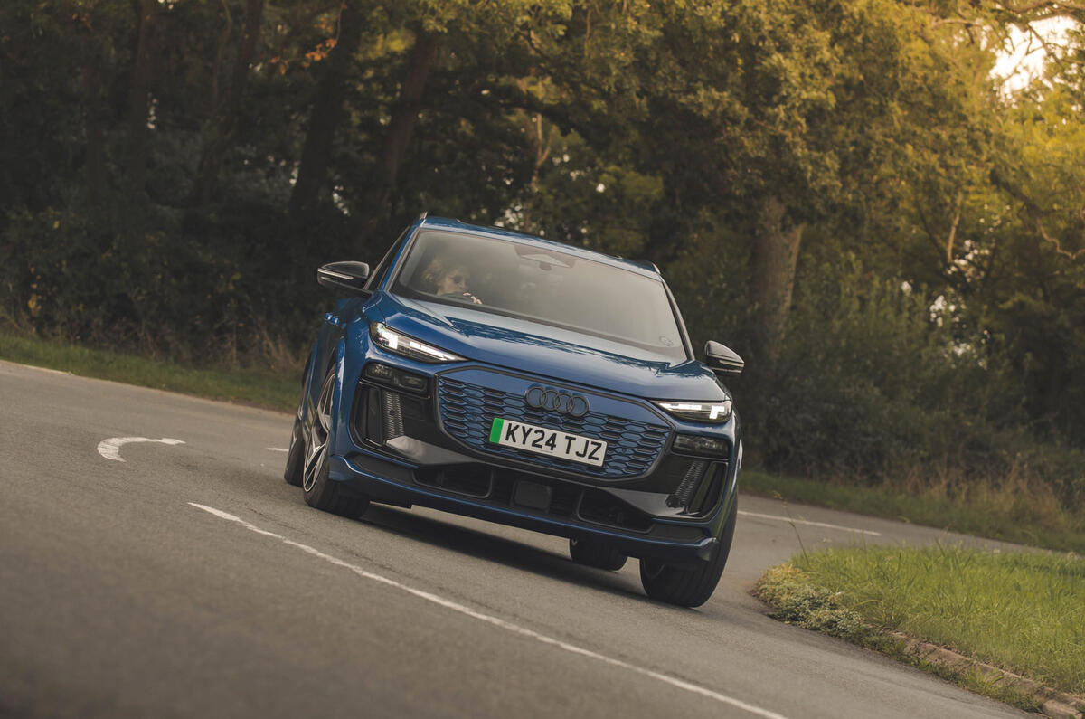 20 Audi Q6 E Tron 2024 compte rendu virage avant