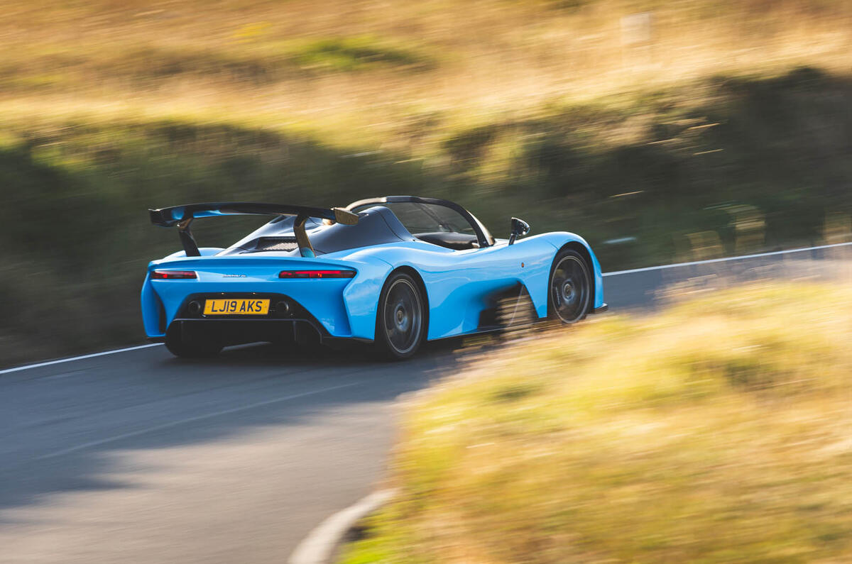 Dallara Stradale 2019 road test review - on the road rear